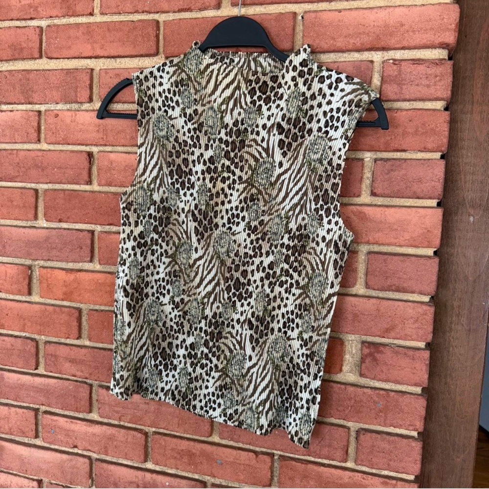 Y2K Stretch Tank Top Multi Colored Size XL
